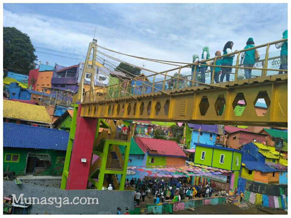 Jembatan kampung Jodipan Malang