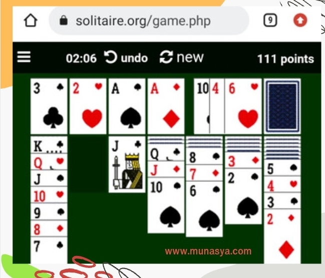 Game Solitaire online di Solitaire.org