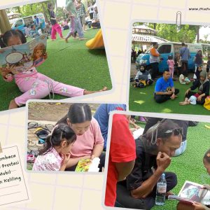 Saat Mobil Perpustakaan Diserbu Pembaca di Taman Prestasi