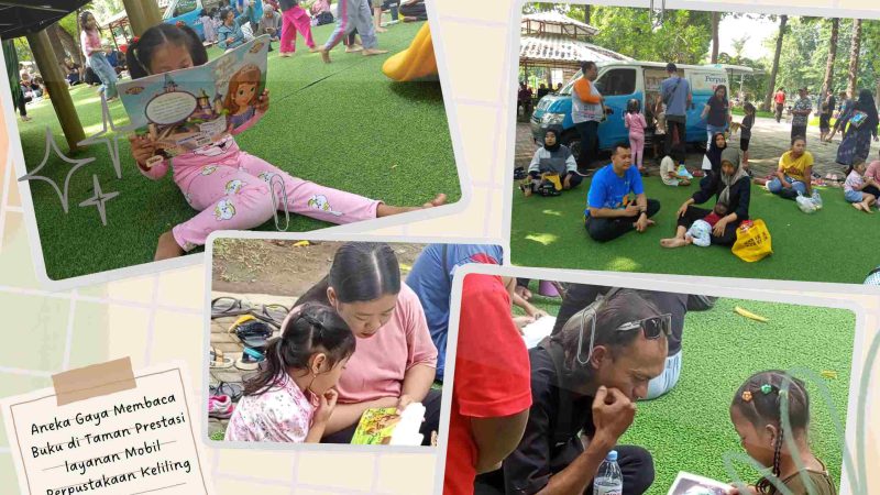 Saat Mobil Perpustakaan Diserbu Pembaca di Taman Prestasi